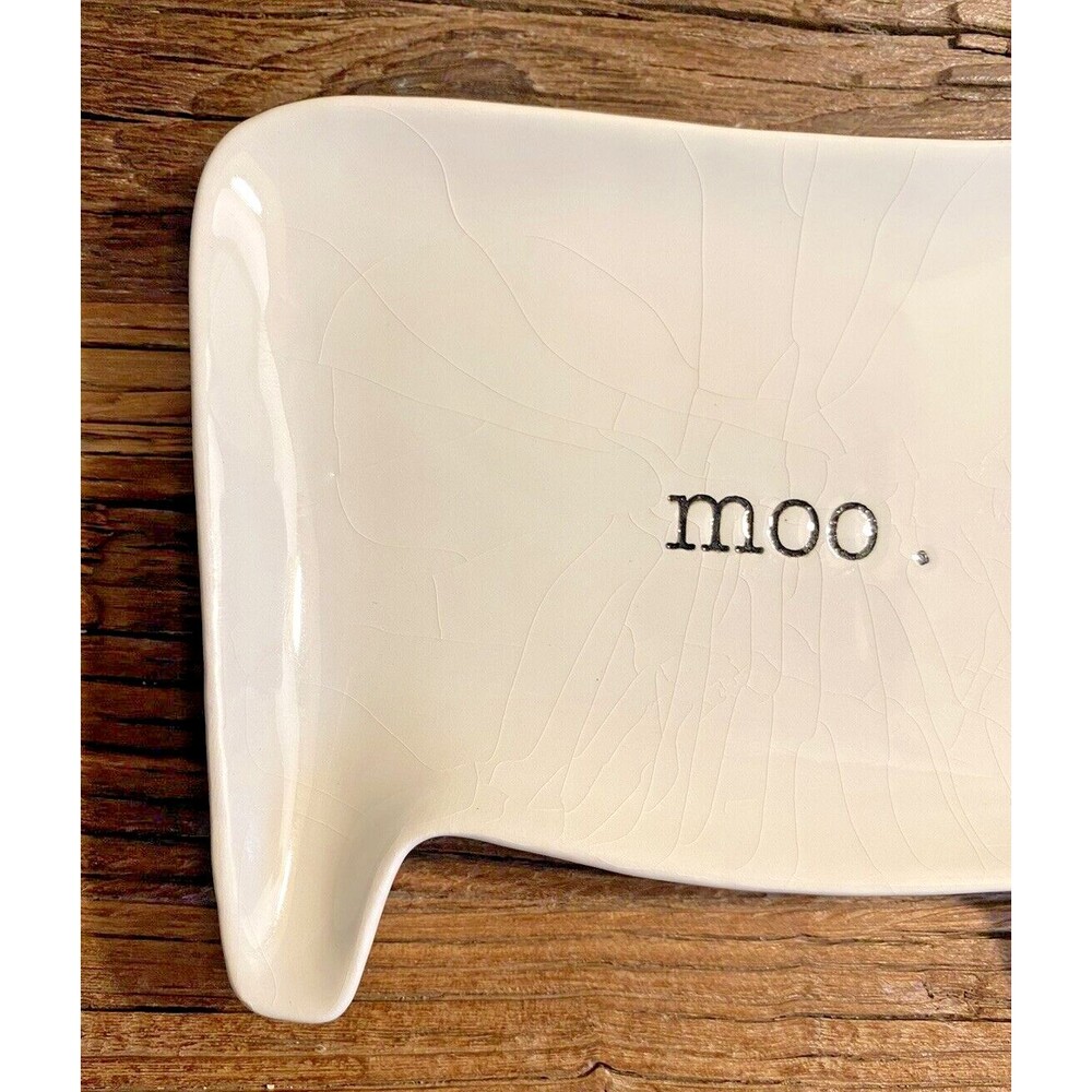 Magenta Exclusive Moo Cow Plate Stamped M Used Not Perfect - Picture 3 of 13